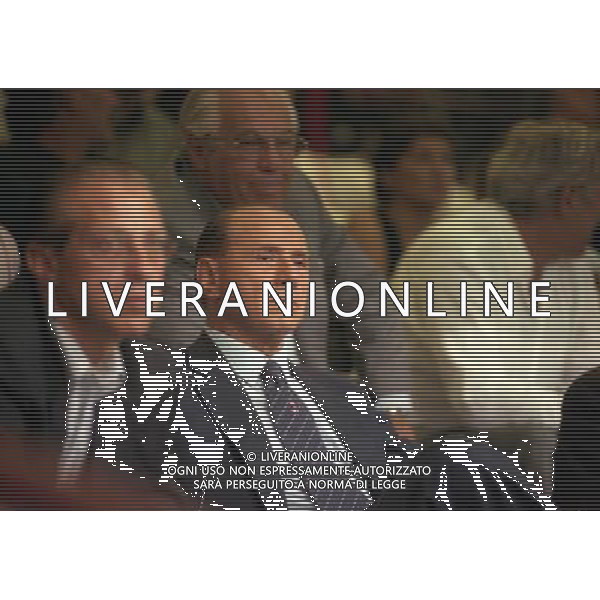 MILANO SUPERCOPPA ITALIANA MILAN PARMA 21-081-1999 NELLA FOTO SILVIO BERLUSCONI AG ALDO LIVERANI SAS