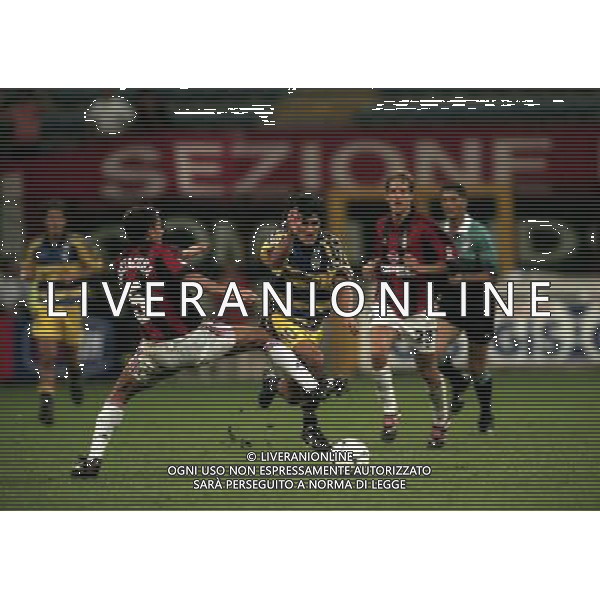 MILANO SUPERCOPPA ITALIANA MILAN PARMA 21-081-1999 NELLA FOTO ARIEL ORTEGA E ALESSANDRO COSTACURTA AG ALDO LIVERANI SAS