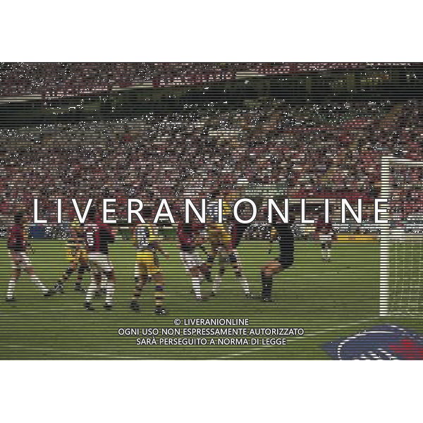 MILANO SUPERCOPPA ITALIANA MILAN PARMA 21-08 -1999 NELLA FOTO GOAL ALAiN BOGHOSSIAN AG ALDO LIVERANI SAS