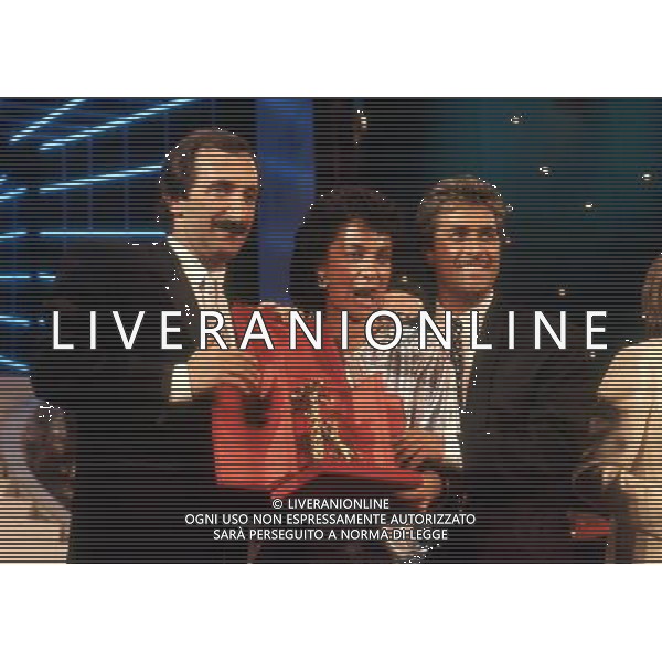 Teatro Ariston di Sanremo 35mo Festival della Canzone Italiana - 1985 nella foto I Ricchi e Poveri vincitori con la canzone \' Se m\'innamoro \' ©Agenzia Aldo Liverani Sas