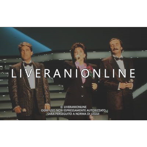 Teatro Ariston di Sanremo 35mo Festival della Canzone Italiana - 1985 nella foto I Ricchi e Poveri vincitori con la canzone \' Se m\'innamoro \' ©Agenzia Aldo Liverani Sas