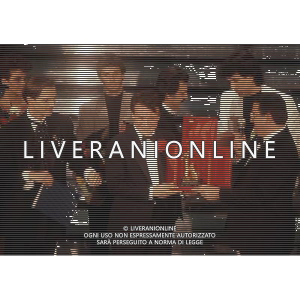 Teatro Ariston di Sanremo 38mo Festival della Canzone Italiana - 1988 nella foto Massimo Ranieri vincitore con la canzone \' Perdere l\'Amore \' ©Agenzia Aldo Liverani Sas