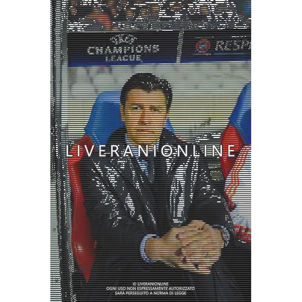 Hubert FOURNIER - 24.11.2015 - Lyon / La Gantoise - Champions League Photo : Jean Paul Thomas / Icon Sport / AGENZIA ALDO LIVERANI SAS -ITALY ONLY EDITORIAL USE ONLY - 24.11.2015 Lyon / La Gantoise Champions League - GENT - LIONE