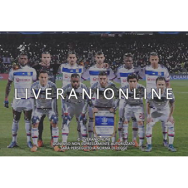 EQUIPE DE LYON - 24.11.2015 - Lyon / La Gantoise - Champions League - formazione lione Photo : Jean Paul Thomas / Icon Sport / AGENZIA ALDO LIVERANI SAS -ITALY ONLY EDITORIAL USE ONLY - 24.11.2015 Lyon / La Gantoise Champions League - GENT - LIONE