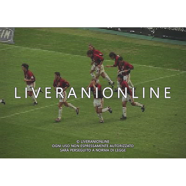 30-04-2000 MILAN PIACENZA SERIE A NELLA FOTO ABBRACCI MILAN AG ALDO LIVERANI SAS