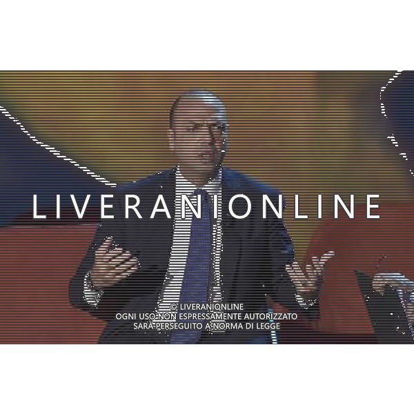 Roma - 26/11/2015 - Studi Mediaset De Paolis - Trasmissione TV \' Maurizio Costanzo Show \' - nella foto: Angelino Alfano /Ph. Corradetti - Ag. Aldo Liverani / AGENZIA ALDO LIVERANI SAS