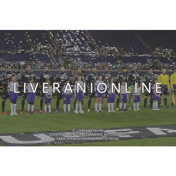 Roma - 26/11/2015 - Stadio Olimpico - UEFA Europa League 2015-2016 - Gruppo G - Lazio vs Dnipro - nella foto: La formazione della Lazio a centrocampo /Ph. Corradetti - Ag. Aldo Liverani / AGENZIA ALDO LIVERANI SAS