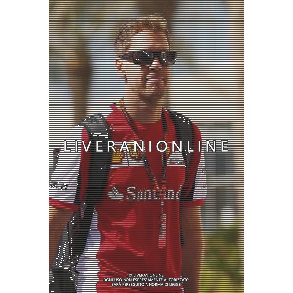Sebastian Vettel (GER) Ferrari. 27.11.2015. Formula 1 World Championship, Rd 19, Abu Dhabi Grand Prix, Yas Marina Circuit, Abu Dhabi, Practice Day. / AGENZIA ALDO LIVERANI SAS - ITALY ONLY EDITORIAL USE ONLY - Gp F1 Abu Dhabi Prove Libere
