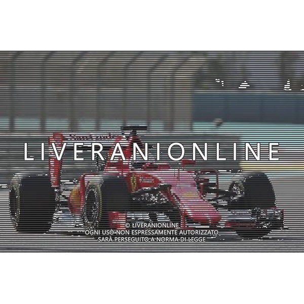 Sebastian Vettel (GER) Ferrari SF15-T. 27.11.2015. Formula 1 World Championship, Rd 19, Abu Dhabi Grand Prix, Yas Marina Circuit, Abu Dhabi, Practice Day. / AGENZIA ALDO LIVERANI SAS - ITALY ONLY EDITORIAL USE ONLY - Gp F1 Abu Dhabi Prove Libere