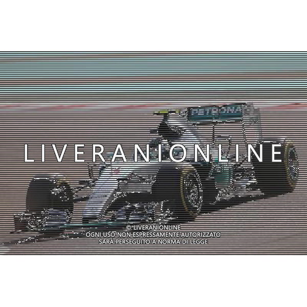 Nico Rosberg (GER), Mercedes AMG F1 Team 27.11.2015. Formula 1 World Championship, Rd 19, Abu Dhabi Grand Prix, Yas Marina Circuit, Abu Dhabi, Practice Day. / AGENZIA ALDO LIVERANI SAS - ITALY ONLY EDITORIAL USE ONLY - Gp F1 Abu Dhabi Prove Libere