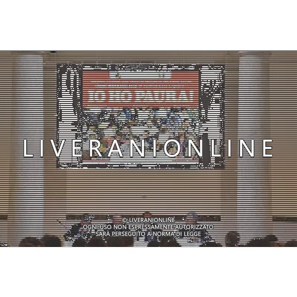 Roma - 27/11/2015 - Universita\' degli studi Guglielmo Marconi - Convegno sul tema dell\'immigrazione \'Io ho Paura\' - nella foto: Lo striscione del convegno /Ph. Corradetti - Ag. Aldo Liverani / AGENZIA ALDO LIVERANI SAS -