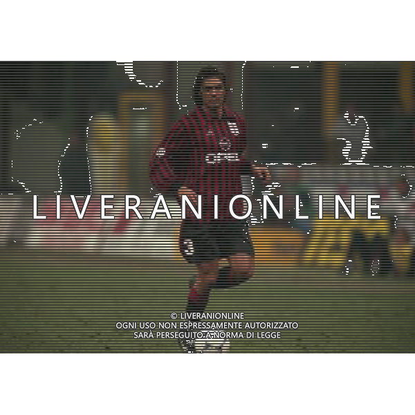 14-12-1999 MILAN ATALANTA COPPA ITALIA NELLA FOTO PAOLO MALDINI AG ALDO LIVERANI SAS