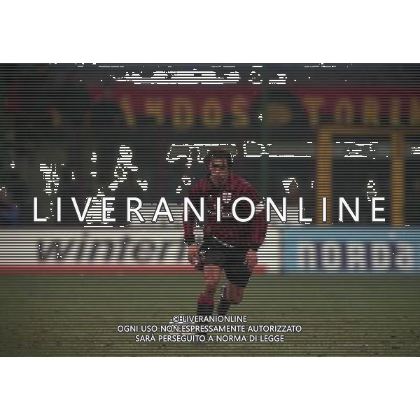 14-12-1999 MILAN ATALANTA COPPA ITALIA NELLA FOTO PAOLO MALDINI AG ALDO LIVERANI SAS
