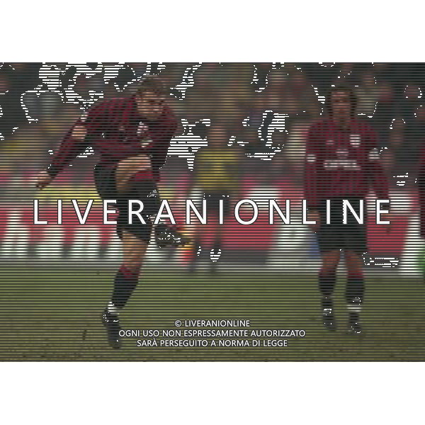 14-12-1999 MILAN ATALANTA COPPA ITALIA NELLA FOTO ANDRIY SHEVCHENKO AG ALDO LIVERANI SAS