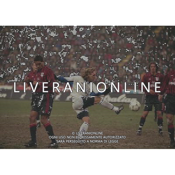 14-12-1999 MILAN ATALANTA COPPA ITALIA NELLA FOTO MARCO NAPPI AG ALDO LIVERANI SAS
