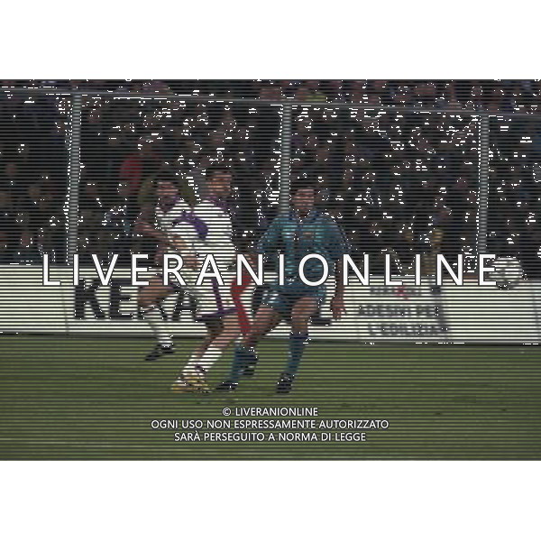 24-04-1997 FIORENTINA BARCELLONA COPPA DELLE COPPE NELLA FOTO ANSELMO ROBBIATI AG ALDO LIVERANI SAS