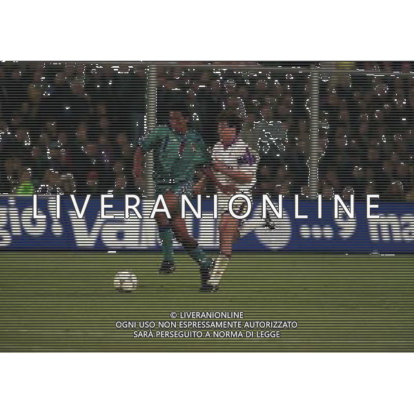 24-04-1997 FIORENTINA BARCELLONA COPPA DELLE COPPE NELLA FOTO GIOVANNI AG ALDO LIVERANI SAS