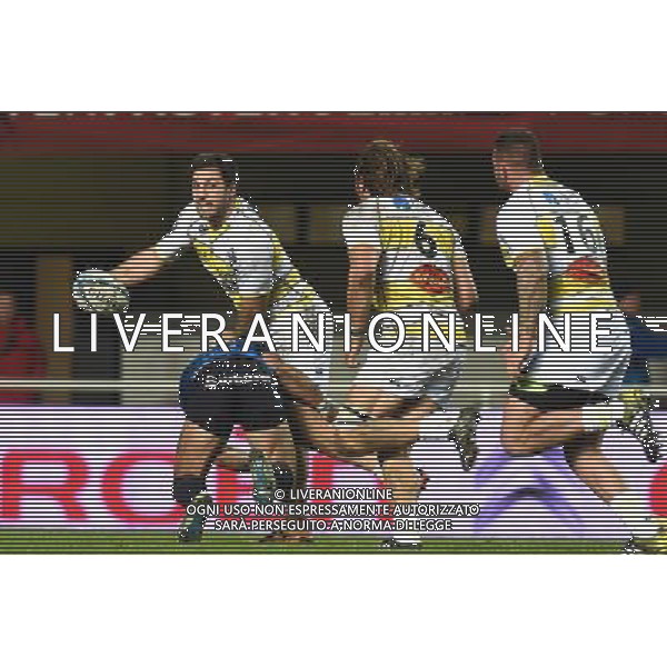 Kevin Gourdon - 27.11.2015 - Montpellier / La Rochelle - 9e journee de Top 14 Photo : Alexandre Dimou / Icon Sport AG ALDO LIVERANI SAS ONLY ITALY