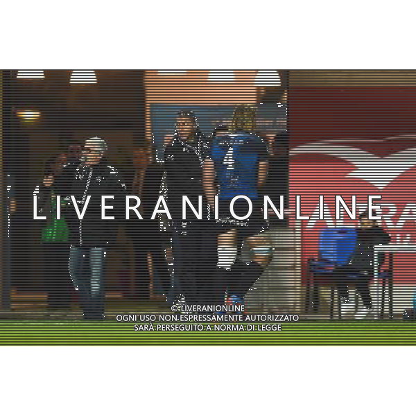 Abdellatif Benazzi / Jacques Du Plessis - 27.11.2015 - Montpellier / La Rochelle - 9e journee de Top 14 Photo : Alexandre Dimou / Icon Sport AG ALDO LIVERANI SAS ONLY ITALY