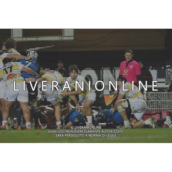 Jules Le Bail - 27.11.2015 - Montpellier / La Rochelle - 9e journee de Top 14 Photo : Alexandre Dimou / Icon Sport AG ALDO LIVERANI SAS ONLY ITALY