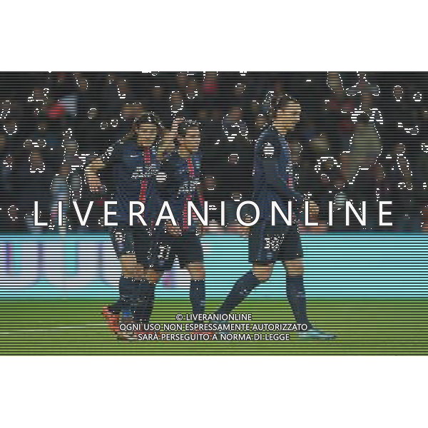 joie PSG / Edinson Cavani - 28.11.2015 - PSG / Troyes - 15eme journee de Ligue 1 Photo : Andre Ferreira / Icon Sport AG ALDO LIVERANI SAS ONLY ITALY