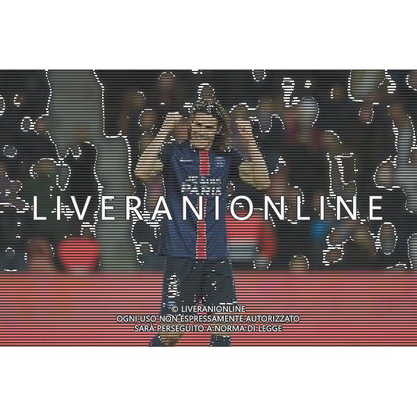 joie PSG / Edinson Cavani - 28.11.2015 - PSG / Troyes - 15eme journee de Ligue 1 Photo : Andre Ferreira / Icon Sport AG ALDO LIVERANI SAS ONLY ITALY