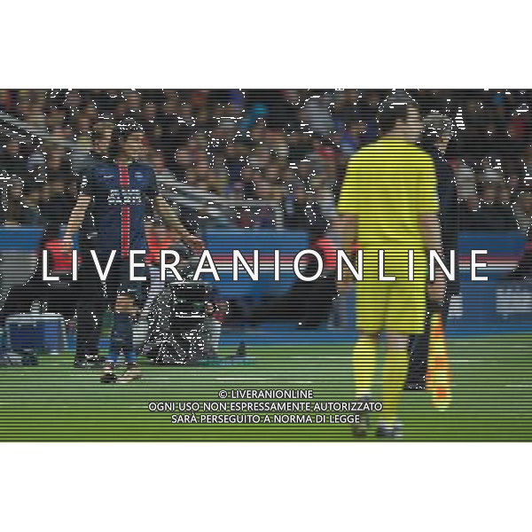 Edinson Cavani / Laurent Blanc - 28.11.2015 - PSG / Troyes - 15eme journee de Ligue 1 Photo : Andre Ferreira / Icon Sport AG ALDO LIVERANI SAS ONLY ITALY