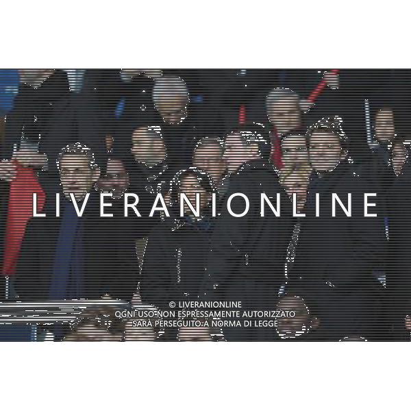 Nicolas Sarkozy / Anne Hidalgo / Manuel Valls / Francois Baroin - 28.11.2015 - PSG / Troyes - 15eme journee de Ligue 1 Photo : Andre Ferreira / Icon Sport AG ALDO LIVERANI SAS ONLY ITALY
