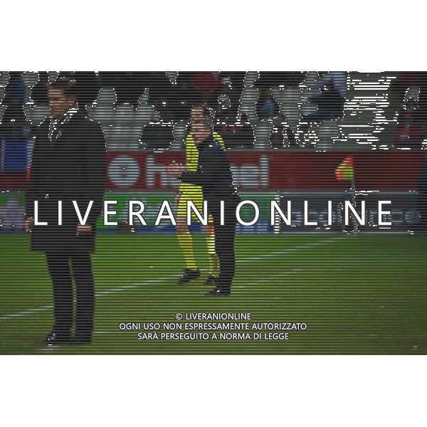 Olivier GUEGAN / Philippe MONTANIER - 28.11.2015 - Reims / Rennes - 15eme journee de Ligue 1 Photo: Dave Winter / Icon Sport AG ALDO LIVERANI SAS ONLY ITALY