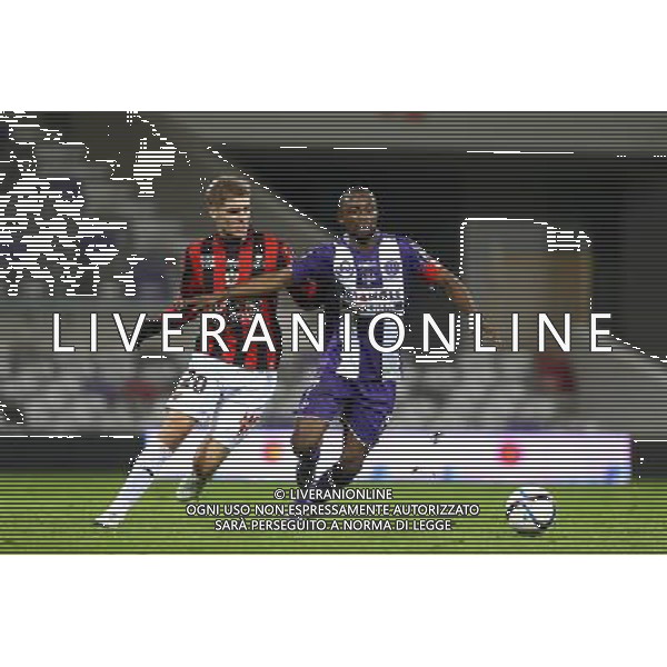 Jean Daniel Akpa Akpro / Maxime Le Marchand - 28.11.2015 - Toulouse / Nice - 15eme journee de Ligue 1 Photo : Manuel Blondeau / Icon Sport AG ALDO LIVERANI SAS ONLY ITALY