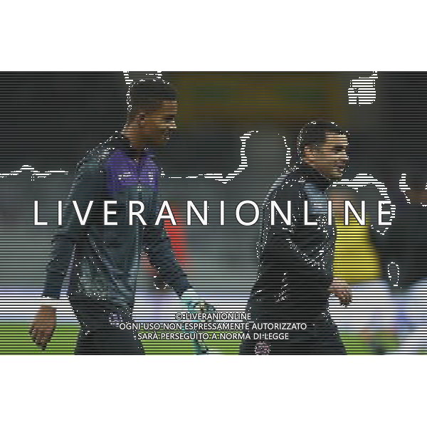 Alban Lafont / Andre Biancarelli - 28.11.2015 - Toulouse / Nice - 15eme journee de Ligue 1 Photo : Manuel Blondeau / Icon Sport AG ALDO LIVERANI SAS ONLY ITALY