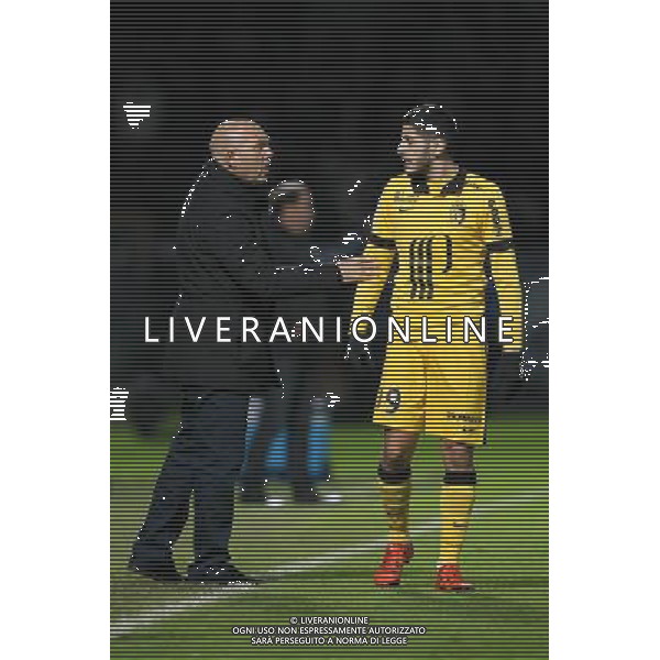 Frederic ANTONETTI / Yassine BENZIA - 28.11.2015 - Angers / Lille - 15eme journee de Ligue 1 Photo : Vincent Michel / Icon Sport AG ALDO LIVERANI SAS ONLY ITALY