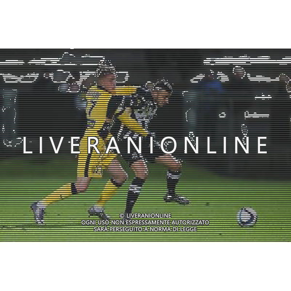 Baptiste GUILLAUME / Romain SAISS - 28.11.2015 - Angers / Lille - 15eme journee de Ligue 1 Photo : Vincent Michel / Icon Sport AG ALDO LIVERANI SAS ONLY ITALY