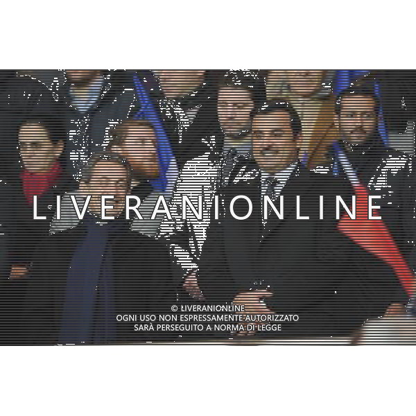 Nicolas Sarkozy / Tamim ben Hamad Al Thani - 28.11.2015 - PSG / Troyes - 15eme journee de Ligue 1 Photo : Andre Ferreira / Icon Sport AG ALDO LIVERANI SAS ONLY ITALY