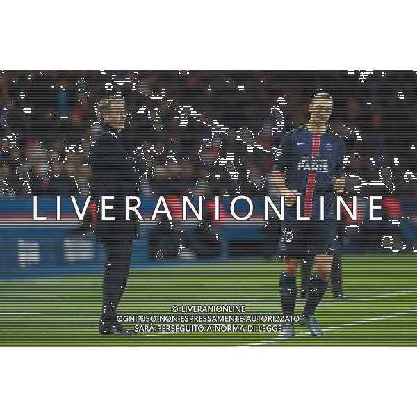 Laurent Blanc / Zlatan Ibrahimovic - 28.11.2015 - PSG / Troyes - 15eme journee de Ligue 1 Photo : Andre Ferreira / Icon Sport AG ALDO LIVERANI SAS ONLY ITALY