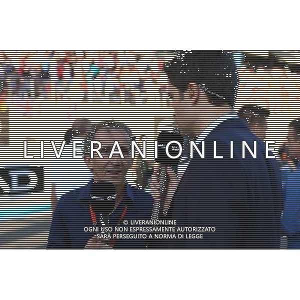 Alain Prost (FRA) on the grid. 29.11.2015. Formula 1 World Championship, Rd 19, Abu Dhabi Grand Prix, Yas Marina Circuit, Abu Dhabi, Race Day. AG ALDO LIVERANI SAS ONLY ITALY
