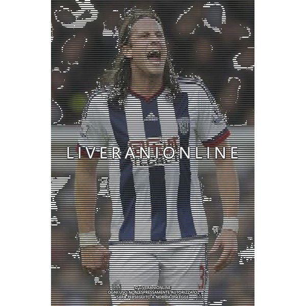 West Bromwich Albion\'s Jonas Olsson reacts Photographer Craig Mercer/CameraSport Football - Barclays Premiership - West Ham United v West Bromwich Albion - Sunday 29th November 2015 - Boleyn Ground - London © CameraSport - 43 Linden Ave. Countesthorpe. Leicester. England. LE8 5PG - Tel: +44 (0) 116 277 4147 - admin@camerasport.com - www.camerasport.com AG ALDO LIVERANI SAS ONLY ITALY