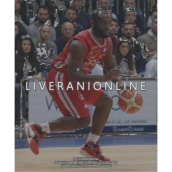 Beko Lega Basket Serie A 2015/2016 Giornata 9 Cucciago (CO) - 29.11.2015 Acqua Vitasnella Cantu\'-EA7 Emporio Armani Milano Nella Foto:Jenkins Charles /Ph.Vitez-Ag. Aldo Liverani
