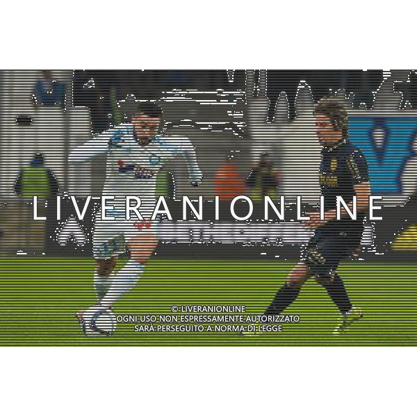 Romain ALESSANDRINI / Fabio COENTRAO - 29.11.2015 - Marseille / Monaco - 15eme journee de Ligue 1 Photo : Gaston Petrelli / Icon Sport AG ALDO LIVERANI SAS ONLY ITALY