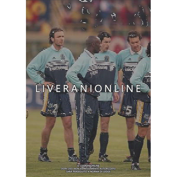21-04-1999 SEMIFINALE DI COPPA UEFA BOLOGNA-MARSIGLIA NELLA FOTO DUGARRY AG ALDO LIVERANI SAS