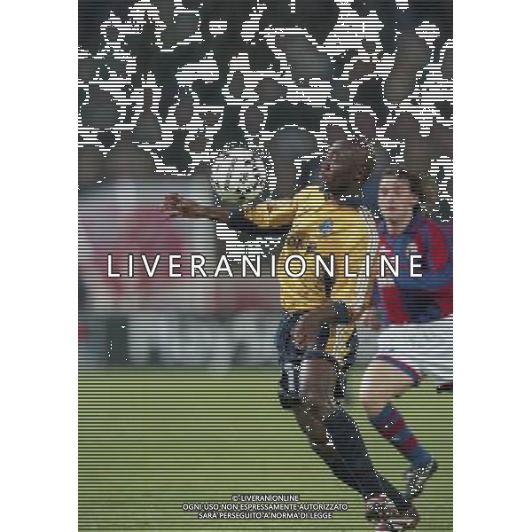 21-04-1999 SEMIFINALE DI COPPA UEFA BOLOGNA-MARSIGLIA NELLA FOTO CYRIL DOMOROUD AG ALDO LIVERANI SAS