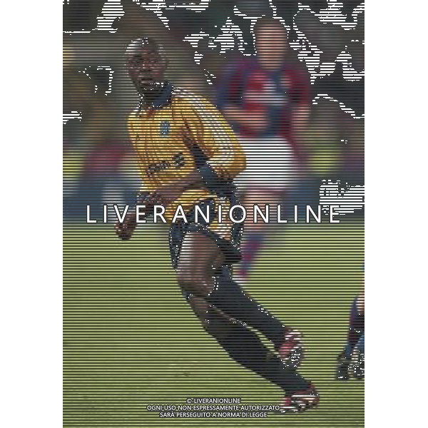 21-04-1999 SEMIFINALE DI COPPA UEFA BOLOGNA-MARSIGLIA NELLA FOTO CYRIL DOMOROUD AG ALDO LIVERANI SAS