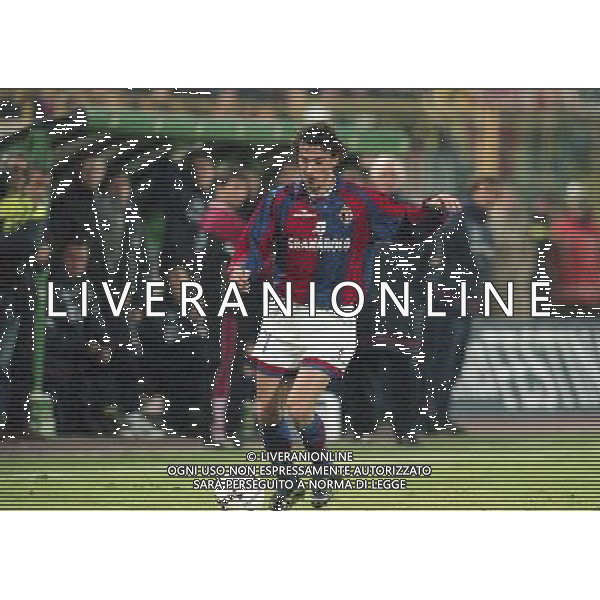 21-04-1999 SEMIFINALE DI COPPA UEFA BOLOGNA-MARSIGLIA NELLA FOTO JONATHAN BINOTTO AG ALDO LIVERANI SAS