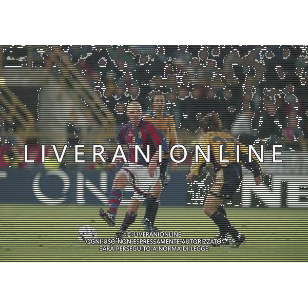 21-04-1999 SEMIFINALE DI COPPA UEFA BOLOGNA-MARSIGLIA NELLA FOTO KLAS INGESSON AG ALDO LIVERANI SAS