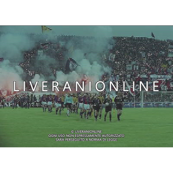 21-04-1999 SEMIFINALE DI COPPA UEFA BOLOGNA-MARSIGLIA NELLA FOTO ENTRATA IN CAMPO DEI GIOCATORI AG ALDO LIVERANI SAS