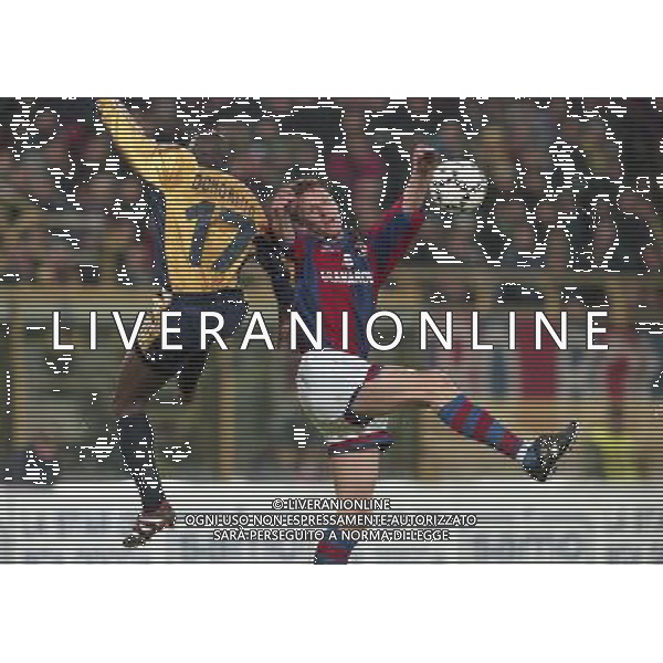 21-04-1999 SEMIFINALE DI COPPA UEFA BOLOGNA-MARSIGLIA NELLA FOTO KENNET ANDERSSON AG ALDO LIVERANI SAS