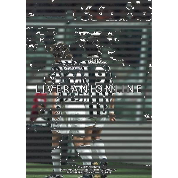 CESENA 01-08-1999 COPPA INTERTOTO JUVENTUS RENNES NELLA FOTO ABBRACCI JUVENTUS AG ALDO LIVERANI SAS