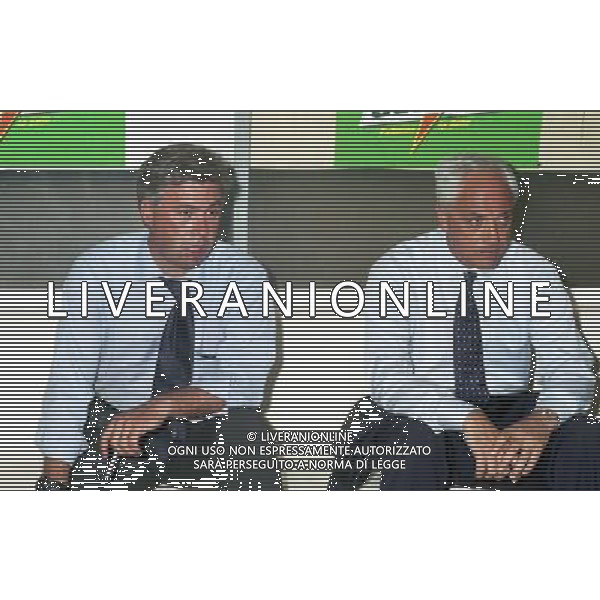 CESENA 01-08-1999 COPPA INTERTOTO JUVENTUS RENNES NELLA FOTO CARLO ANCELOTTI E ROBERTO BETTEGA AG ALDO LIVERANI SAS