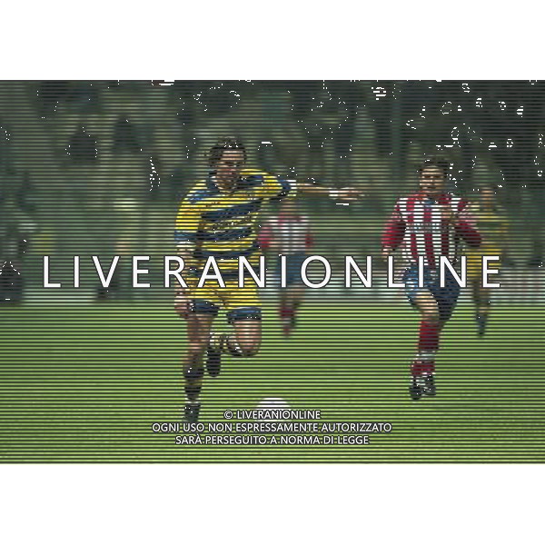 20-04-1999 PARMA ATLETICO MADRID SEMIFINALE DI COPPA UEFA NELLA FOTO DINO BAGGIO AG ALDO LIVERANI SAS