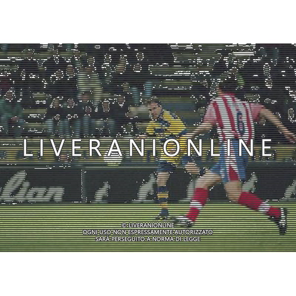 20-04-1999 PARMA ATLETICO MADRID SEMIFINALE DI COPPA UEFA NELLA FOTO ABEL BALBO AG ALDO LIVERANI SAS